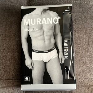Murano Black and White Briefs Comfortable Underwear